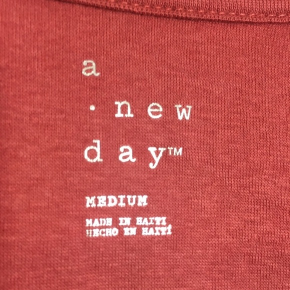 A New Day Dusty Rose Scoop Neck Cotton Tank Top Medium M - Picture 3 of 11